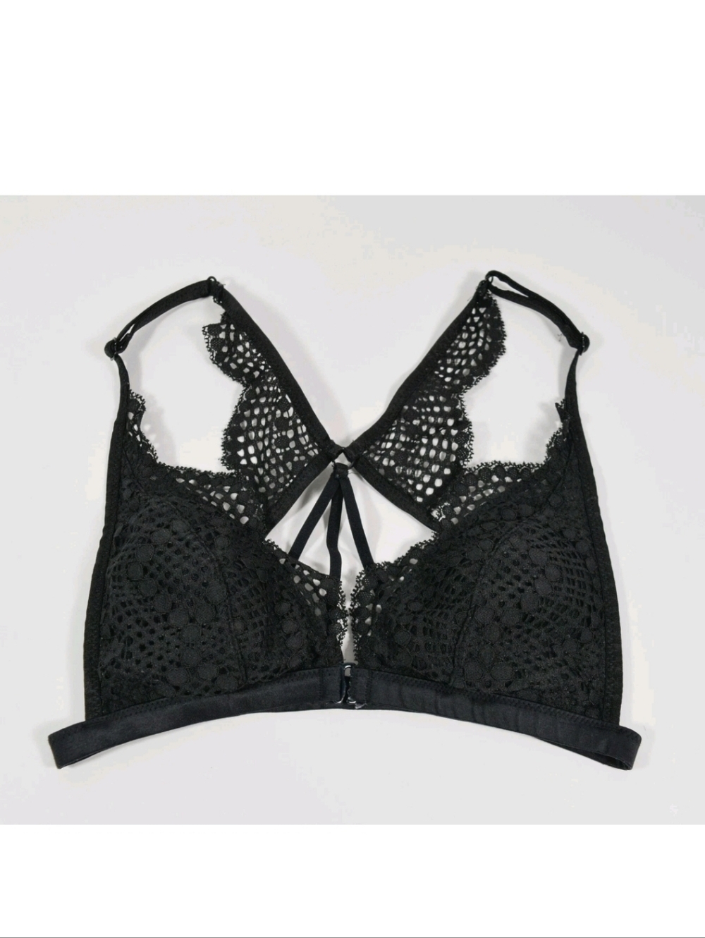 Victoria Secret Black Lace Bralette - Women's Sheer Triangle Bralette